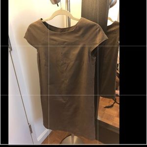 Suede-type dress in brown from Zara size XS (24)